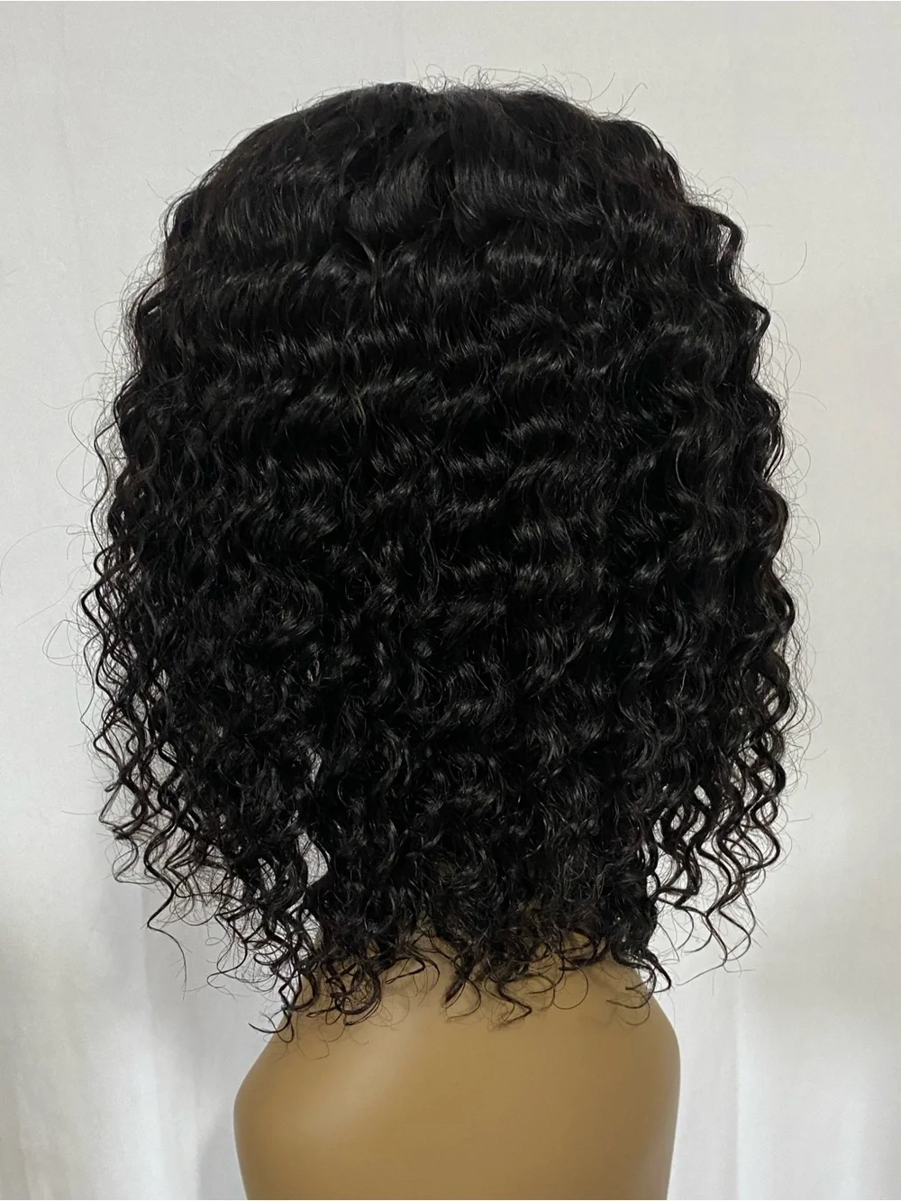 New 10A Deep Wave Human Hair 5x5 Closure Bob Wig 12